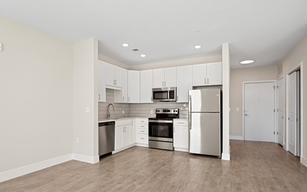 S0 - Studio floorplan layout with 1 bathroom and 488 square feet (Gourmet Kitchen)